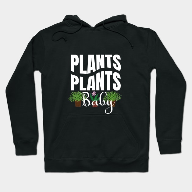 Plants Plants Baby Hoodie by ANTHOFOLIA